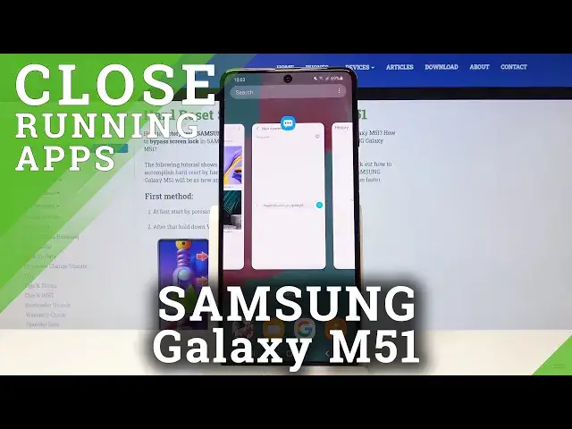 'Video thumbnail for How to Close Running Apps on SAMSUNG Galaxy M51 - Wipe All Background Items'