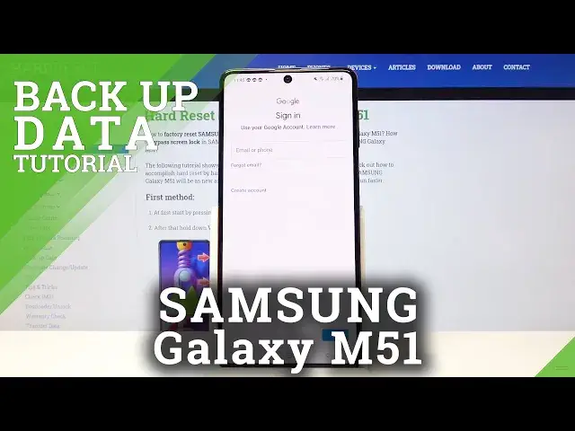 'Video thumbnail for How to Backup Data on SAMSUNG Galaxy M51 - Enable Google Backup | Add Backup Account'