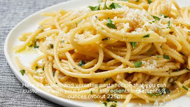 Video thumbnail for Pasta recipe