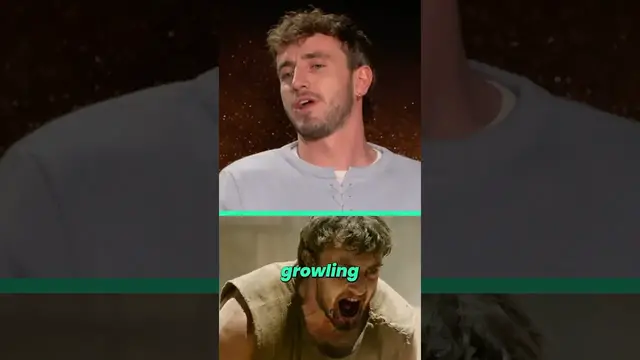 Video thumbnail for Paul Mescal On Fighting Monkeys In Gladiator 😂