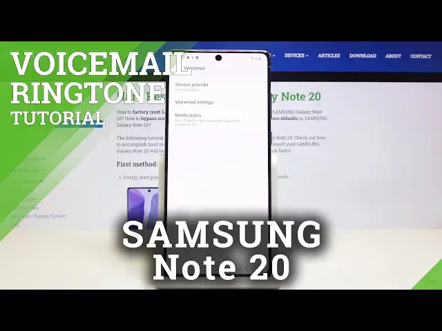 'Video thumbnail for How to Customize Voicemail Notification in SAMSUNG Galaxy Note 20 -Voicemail Settings'