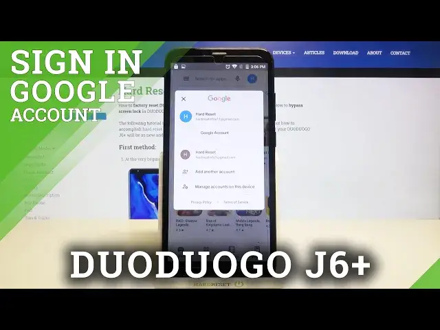 Video thumbnail for How to Add Second Account to Google Play Store in DuoDuoGo J6+ – Add Another Gmail Account