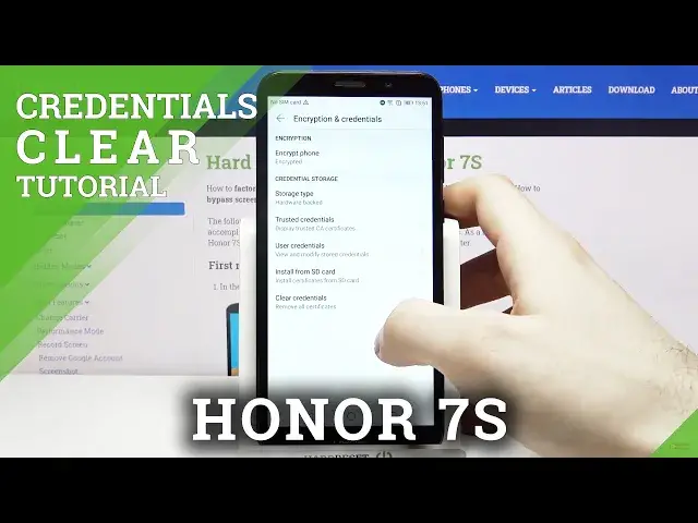 'Video thumbnail for How to Clear Credentials in HONOR 7S – Delete All Licenses'