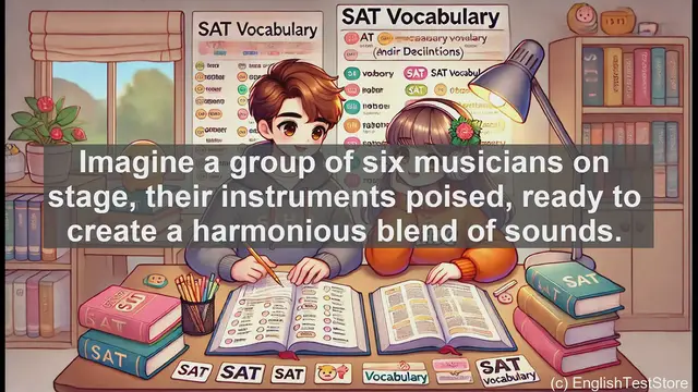 Video thumbnail for 5000 Must Know SAT Vocabulary - SAT Vocabulary: Understanding 'Sextet' - A Group of Six