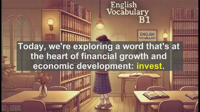 Video thumbnail for 2500 Must Know CEFR B1 Vocabulary - Understanding 'Invest': Making Your Money Work for You