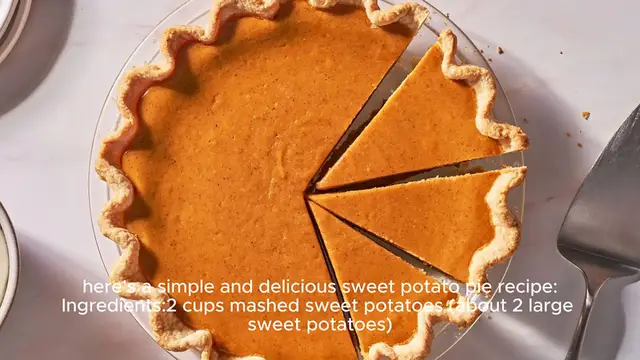 Video thumbnail for Sweet potato pie recipe