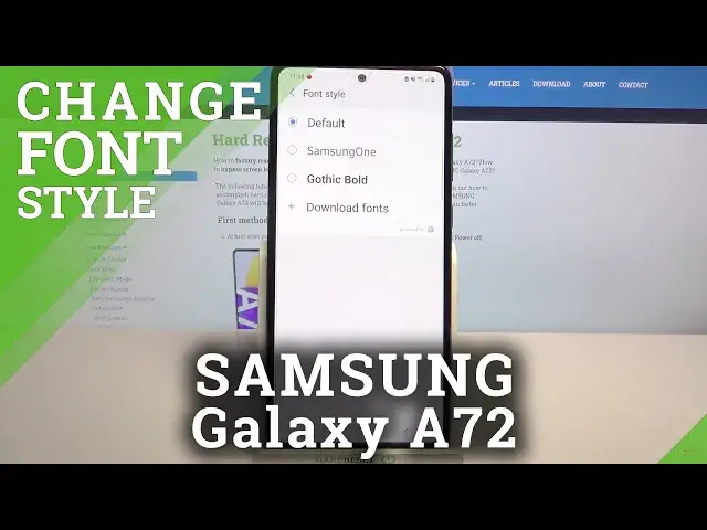 'Video thumbnail for How to Change Font Style on SAMSUNG Galaxy A72 – Change Appearance of Text'