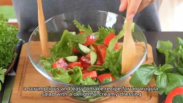 Video thumbnail for Arugula salad recipe