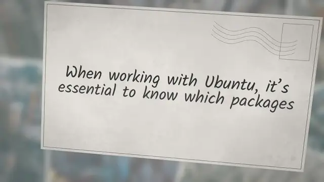Video thumbnail for How to List All Installed Packages in Ubuntu 20.04 and older versions