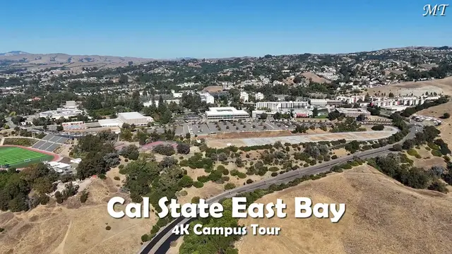 Video thumbnail for California State University, East Bay _ CSUEB _ 4K Campus Drone Tour