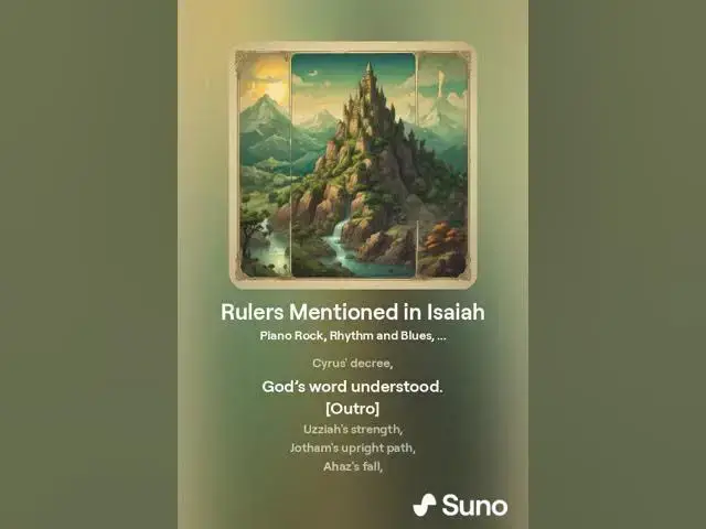 Video thumbnail for Rulers Mentioned in Isaiah: A Song of Faith and Leadership