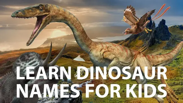 'Video thumbnail for Learn Dinosaur Names from a to z | dinosaurs a to z | dinosaurs for kids | jurassic world'
