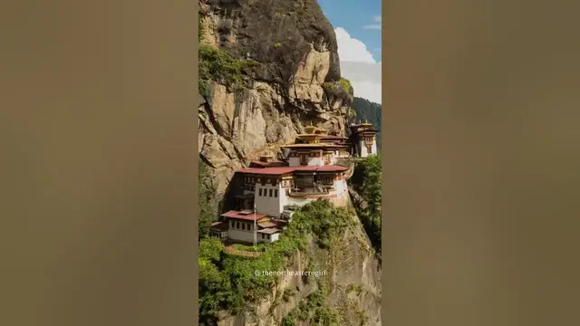 'Video thumbnail for Time Lapse Tiger's Nest Bhutan #viral #youtubeshorts #shortvideo #shorts #short #travel #bhutan'
