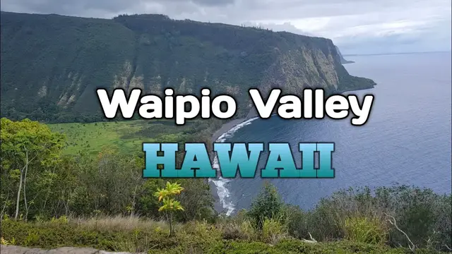 Video thumbnail for Waipio Valley Big Island Hawaii Road Lookout