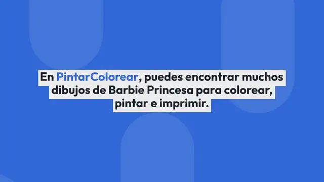 Video thumbnail for Dibujos de Barbie Princesa para colorear