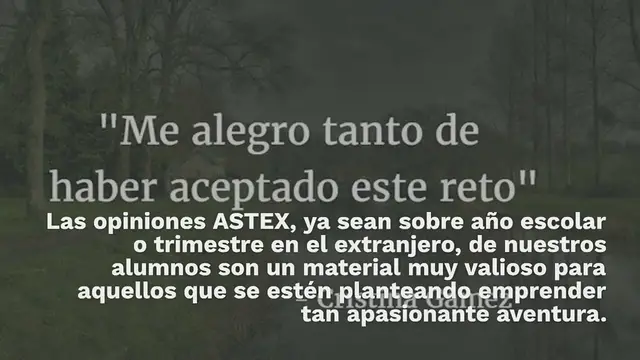 Video thumbnail for Opiniones ASTEX: Experiencia de alumna en su año escolar en Francia