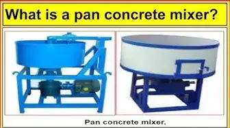 Video thumbnail for What is a pan concrete mixer?/Different types of pan concrete mixers.