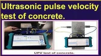 Video thumbnail for Ultrasonic pulse velocity (UPV) test of concrete.