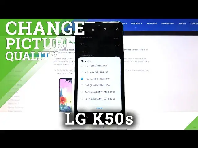 Video thumbnail for LG K50s - How to Change Photo Size