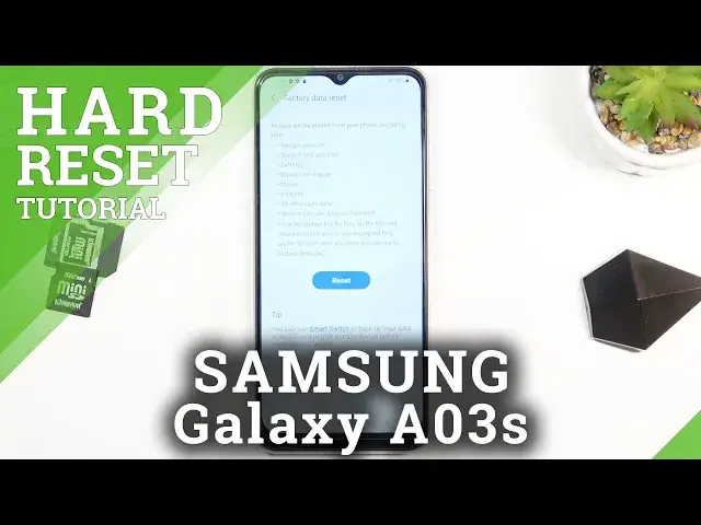 'Video thumbnail for How to Factory Reset SAMSUNG Galaxy A03s using Settings Menu – Erase All Content & Settings'