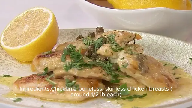 Video thumbnail for Chicken piccata recipe