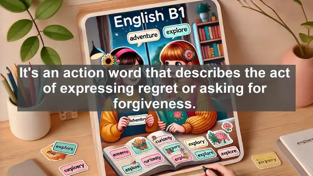 Video thumbnail for 2500 Must Know CEFR B1 Vocabulary - How to Use 'Apologize' Correctly in English