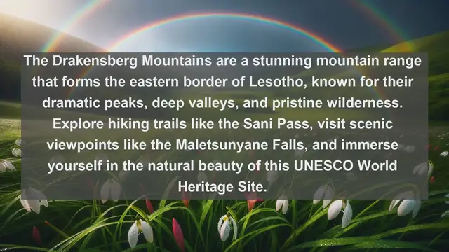 Video thumbnail for Exploring Lesotho's Spectacular Landscapes: Top 10 Must-See Natural Wonders