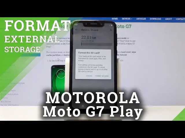 'Video thumbnail for How to Format SD Card in MOTOROLA Moto G7 Play - Fix Memory Card'
