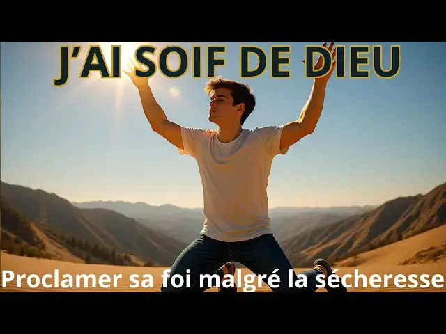 'Video thumbnail for Mon âme a soif de Dieu – Prière du Matin pour rechercher la Face du Seigneur (Psaume 42:2).'
