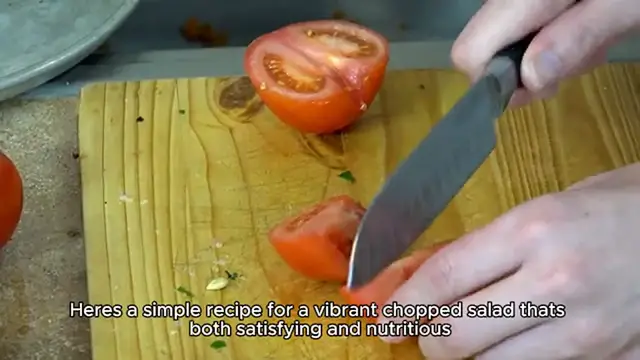 Video thumbnail for Chopped salad recipe