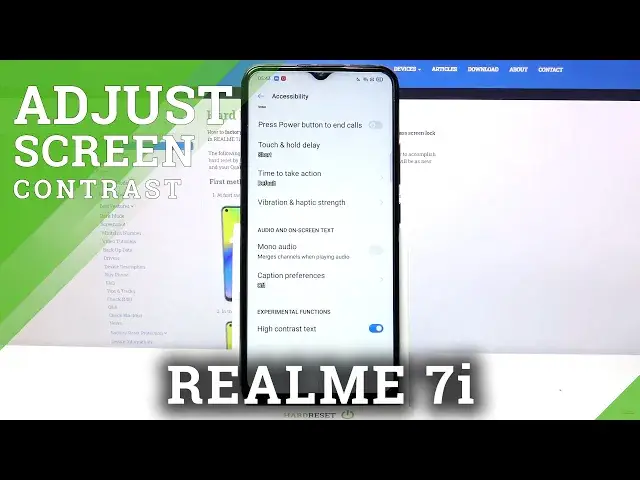 'Video thumbnail for How to Turn On High Contrast Text on REALME 7i – Change Text Contrast'