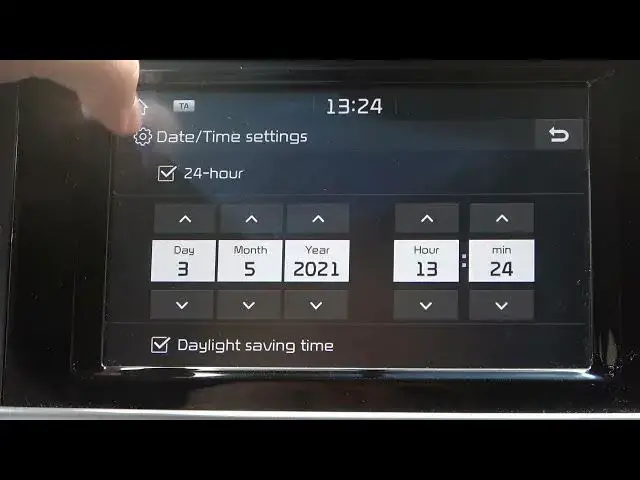 Video thumbnail for How to Turn On / Off 24 hour format in KIA Sportage? 2019 Fourth Generation