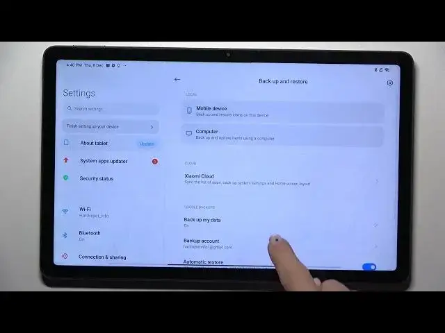 Video thumbnail for How to Enable Google Backup in XIAOMI Redmi Pad – Back Up Data