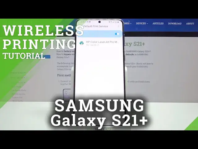 'Video thumbnail for SAMSUNG Galaxy S21+ Printer Connection - Turn On Wireless Printing'