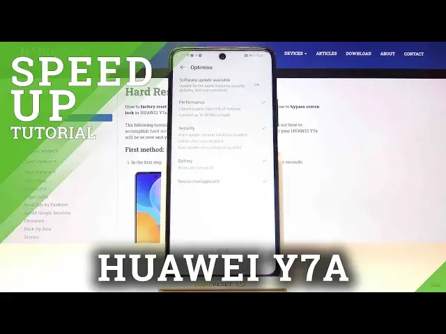 'Video thumbnail for How to Speed Up HUAWEI Y7A - Optimize Android Device'