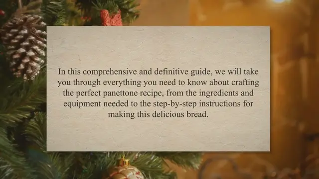 'Video thumbnail for Mastering the Art of Panettone: A Comprehensive Guide to Crafting the Perfect Recipe'