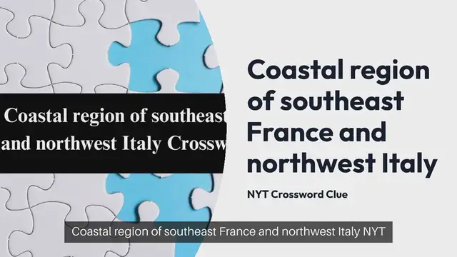 Video thumbnail for Coastal region of southeast France and northwest Italy NYT Crossword Clue Puzzle Answer from September 21, 2024