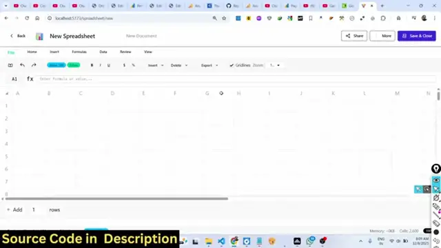 Video thumbnail for Build a React.js Microsoft Excel Clone in Browser to Edit & Create Spreadsheets Using SheetJS in TS