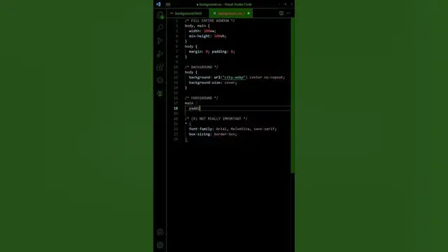 Video thumbnail for Responsive Fullscreen Background Image In HTML CSS
