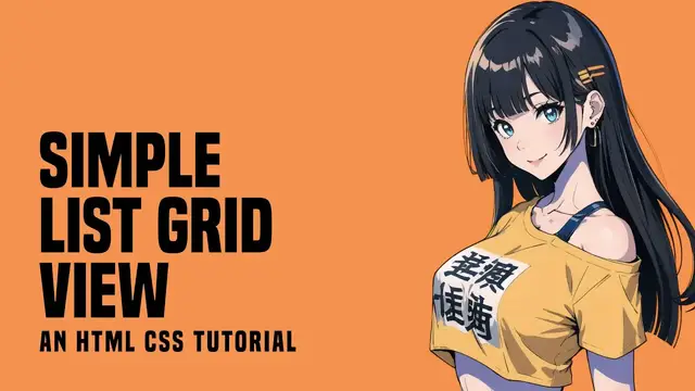 Video thumbnail for Simple List Grid View In HTML CSS