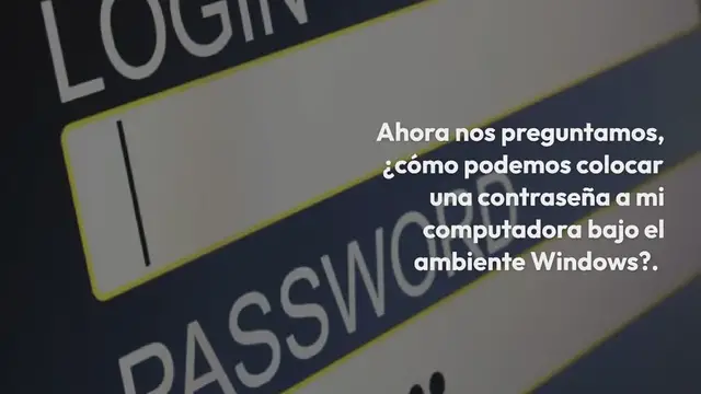 Video thumbnail for Cómo poner contraseña a mi PC en Windows