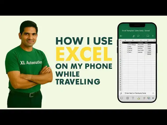 'Video thumbnail for How I Use Excel on My Phone While Traveling || How to Use Microsoft Excel in Android Phone'