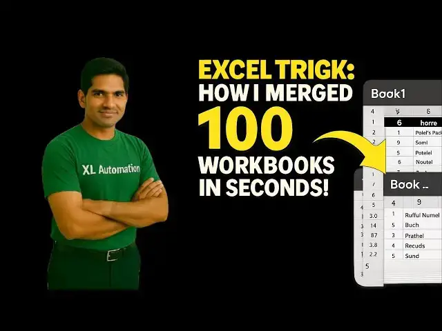 'Video thumbnail for How to Merge Multiple Excel Workbooks into One Sheet || Combine Excel Files Automatically'