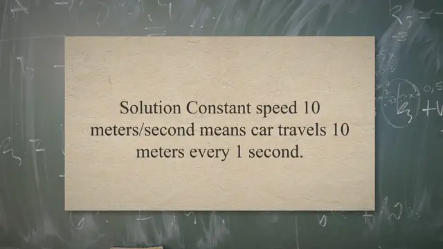 Video thumbnail for Motion with constant velocity – problems and solutions