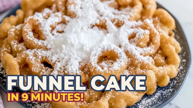 Video thumbnail for Homemade Funnel Cake in 9 Minutes