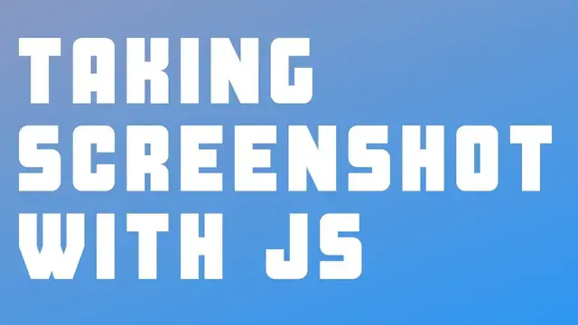 Video thumbnail for html2canvas Tutorial - Part 1 : Taking Screenshot of Webpage