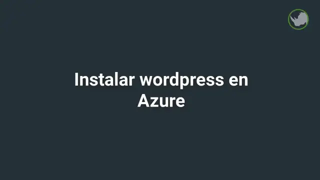 'Video thumbnail for Instalar wordpress en azure'