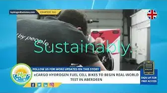 Video thumbnail for eCargo hydrogen fuel cell bikes to begin real-world test in Aberdeen