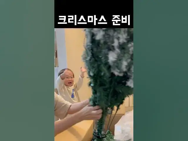 Video thumbnail for 크리스마스 트리가 너무 신기한 아기