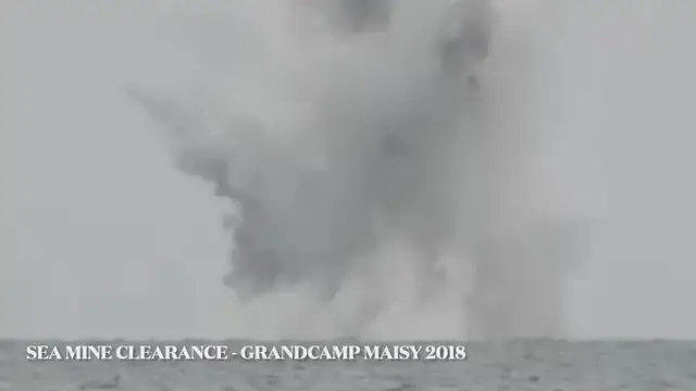 Video thumbnail for Sea mine Clearance in Grandcamp-Maisy